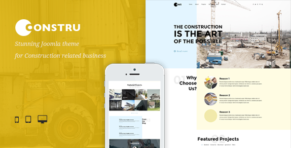 Constru Construction Joomla Template Constru Construction Joomla Template