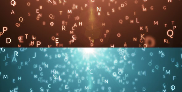 Particle Word Background