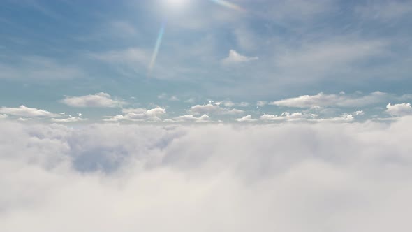 Fly Above Clouds 4k