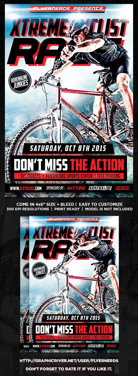 Cycling Racing Championships Sports Flyer - Sports Events