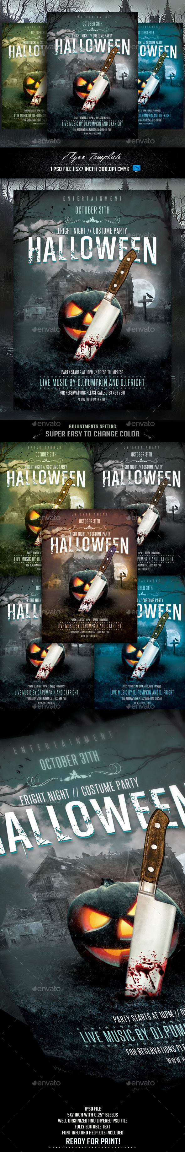 Halloween Flyer Template - Flyers Print Templates