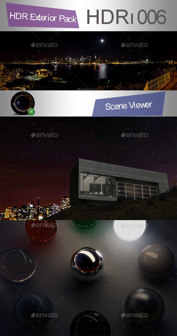 ED Exterior HDR 006 - Night Sky - 3DOcean Item for Sale