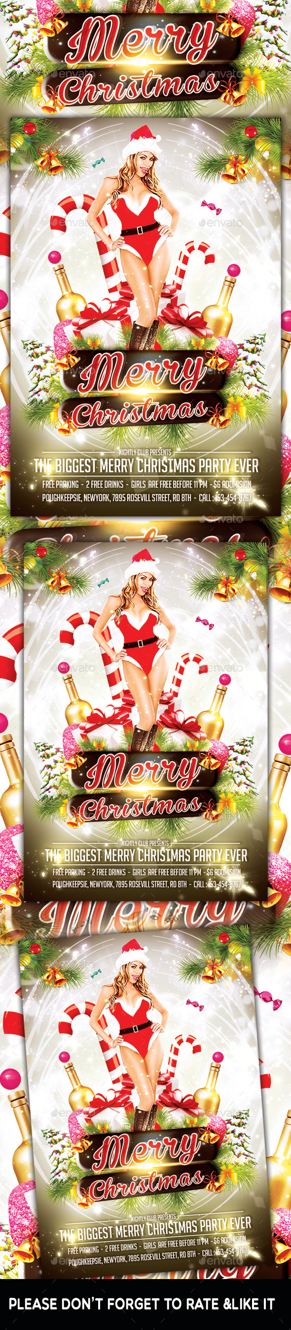 Merry Christmas Flyer - Flyers Print Templates