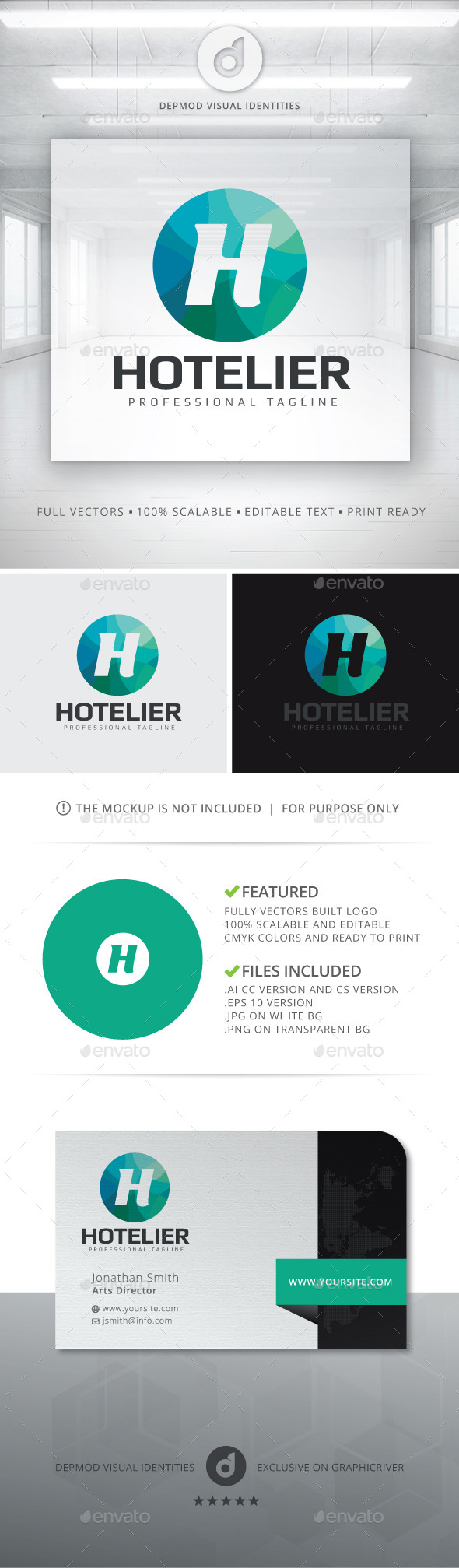 Hotelier Logo - Letters Logo Templates
