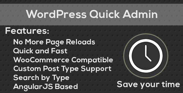 WordPress Quick Admin WordPress Quick Admin