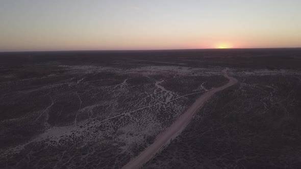 Walls of China, Mungo National Park, New South Wales, Australia Aerial Drone 4K