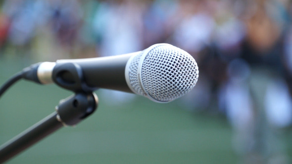 Microphone on Stage 02