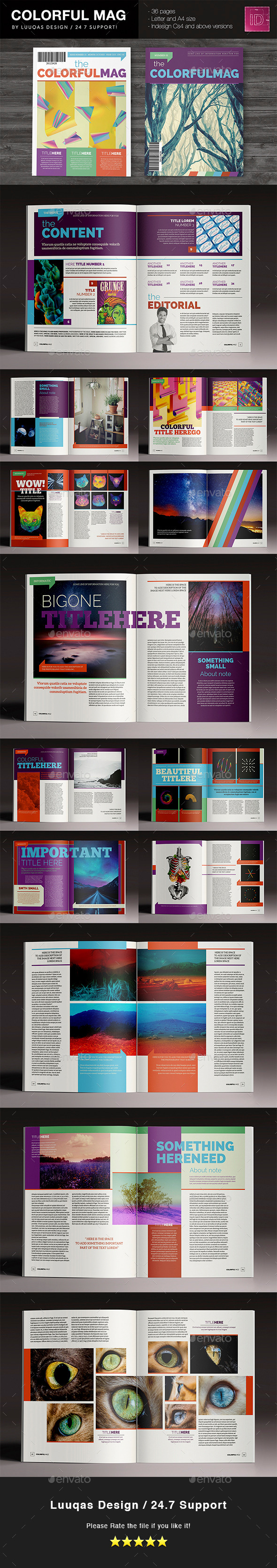 The Colorful Magazine - Magazines Print Templates