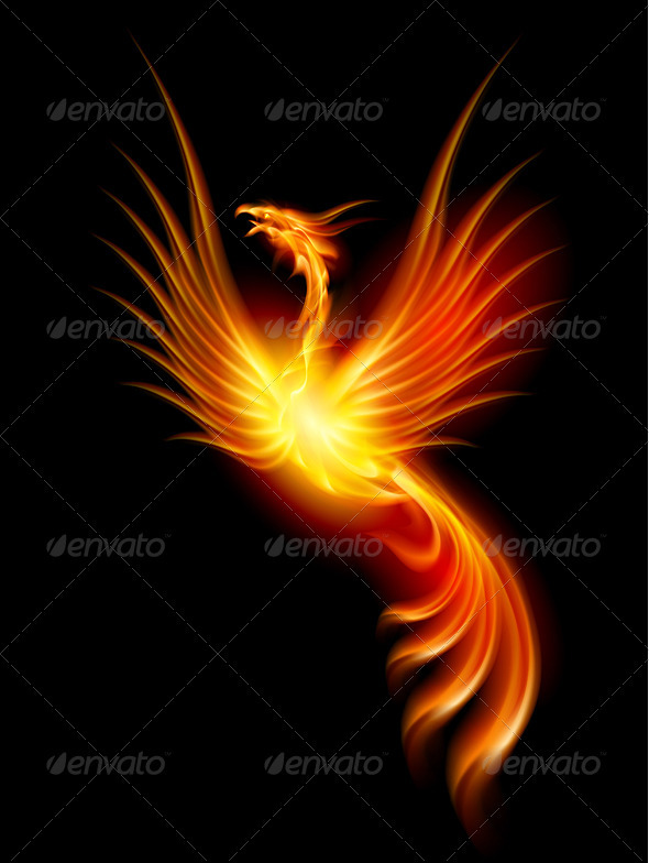 Burning phoenix - Characters Vectors