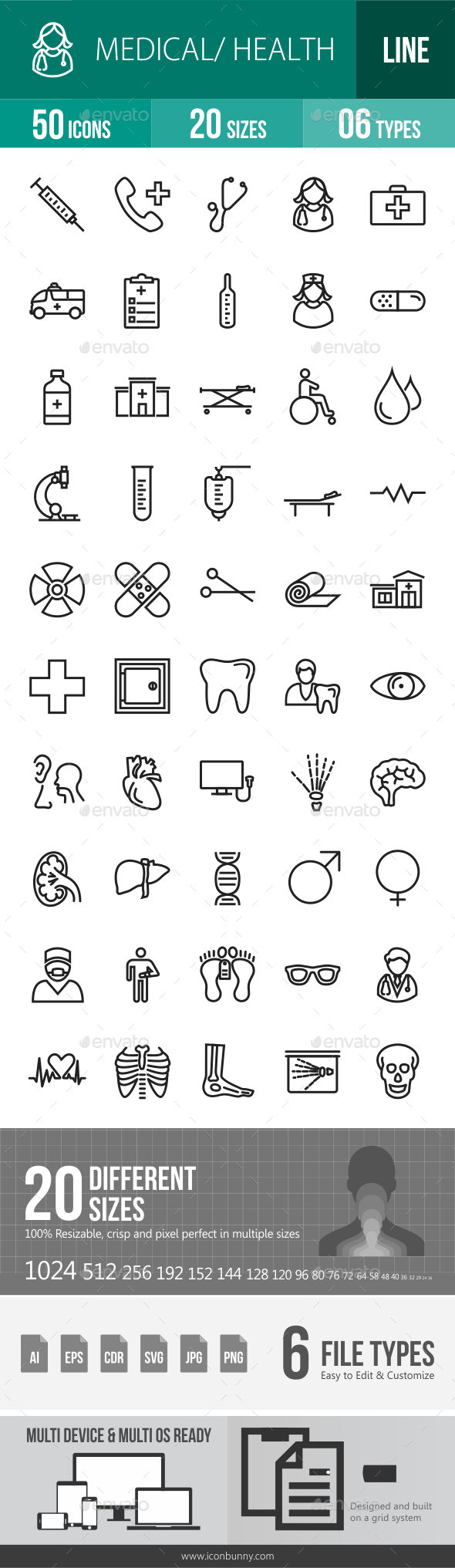 Medical Line Icons - Icons