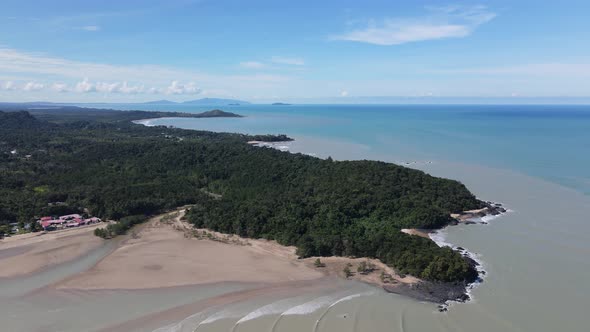 The Beaches at the most southern part of Borneo Island alt