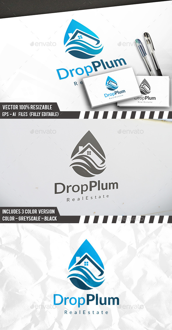 Drop House Clean Logo Drop House Clean Logo