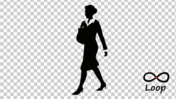 Businesswoman Front Walking Businesswoman Front Walking