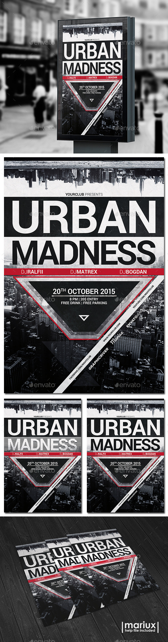 Urban Madness Party Flyer