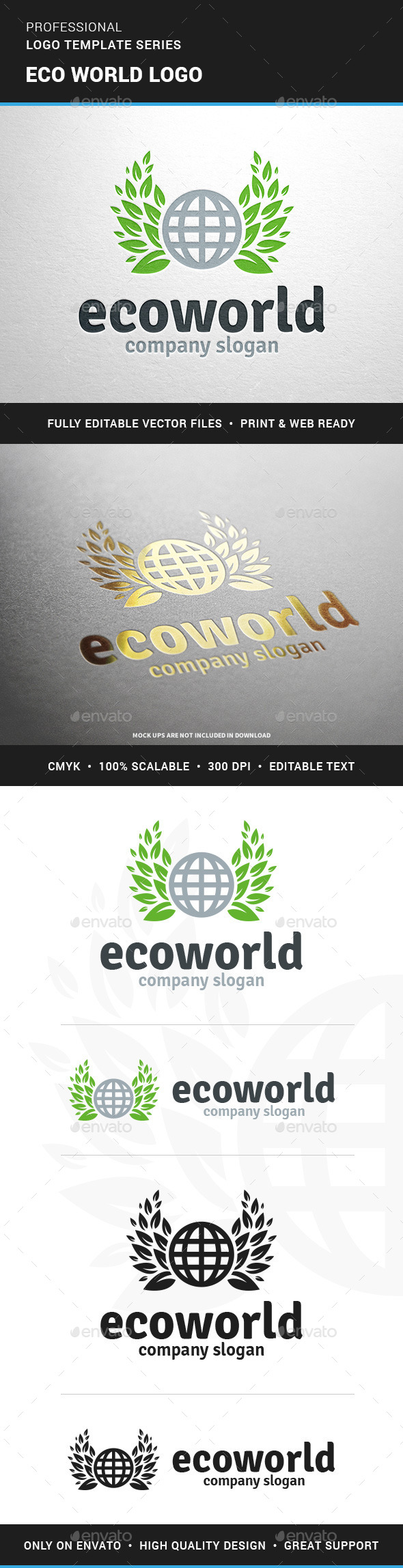 Eco World Logo Template Eco World Logo Template
