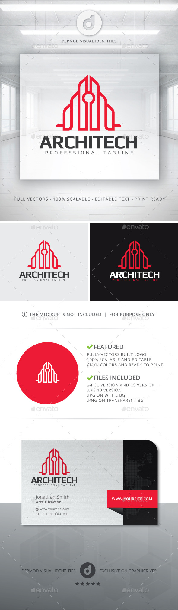 Architech Logo - Buildings Logo Templates