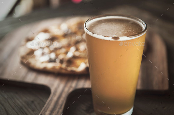 Beer and Pizza - Stock Photo - Images
