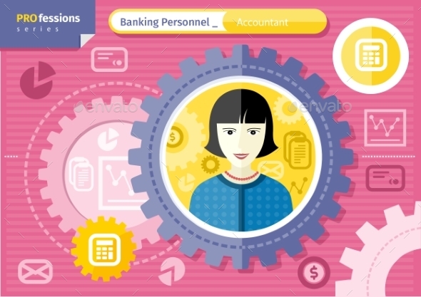 Female Accountant - People Characters