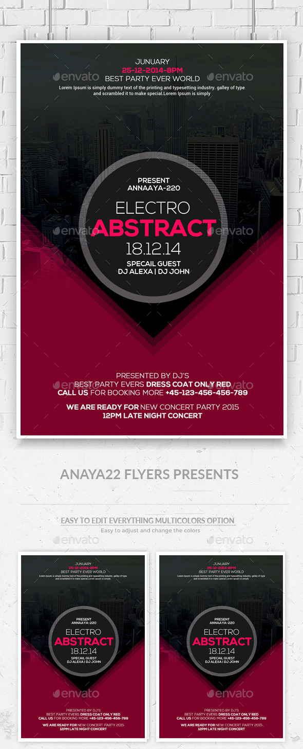 City View Party Flyer Template - Clubs & Parties Events