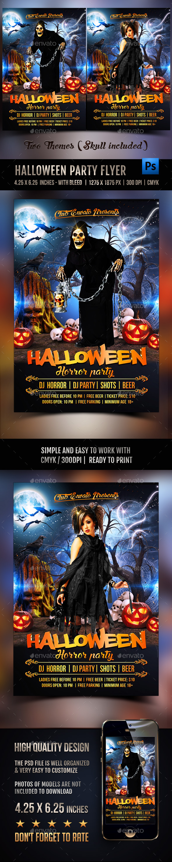 Halloween Party Flyer - Clubs & Parties Events