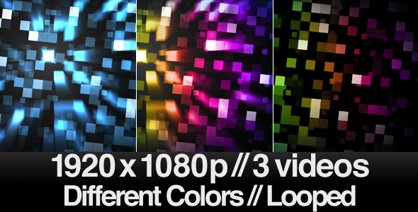 Smooth Motion Cubes Background - Series of 3 LOOP, Motion Graphics