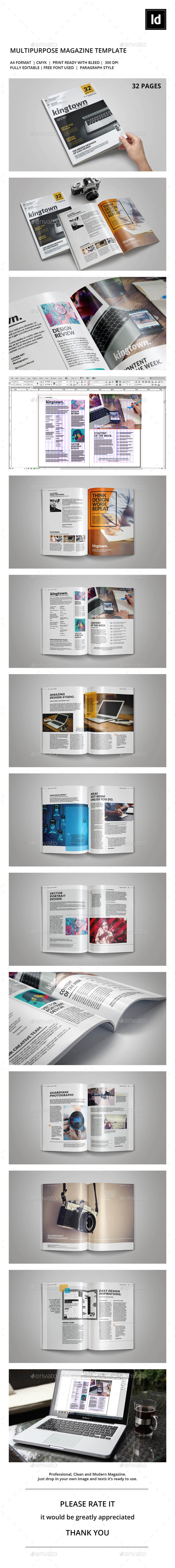 Multipurpose Magazine Template - Magazines Print Templates