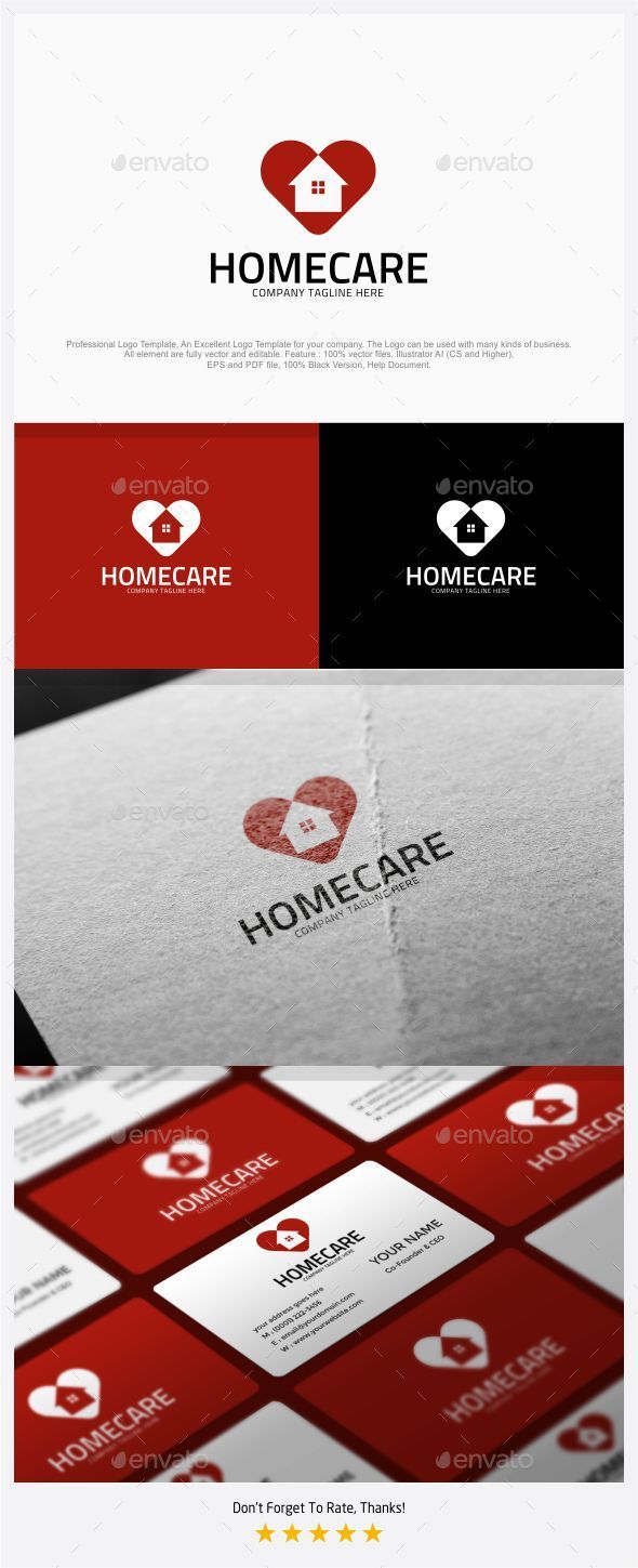 Homecare - Love Home Logo - Symbols Logo Templates