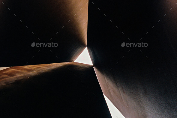 Looking Up Through a Triangle - Stock Photo - Images