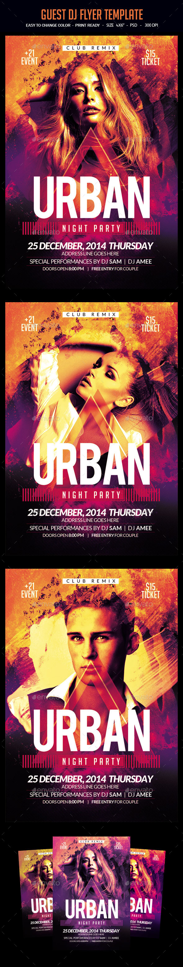 Guest Dj Flyer Template Guest Dj Flyer Template