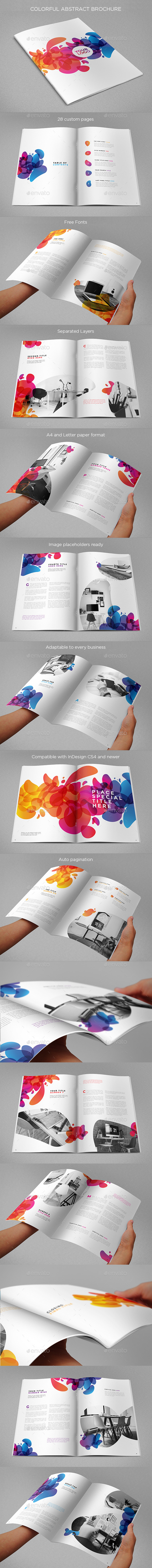Colorful Abstract Brochure - Brochures Print Templates