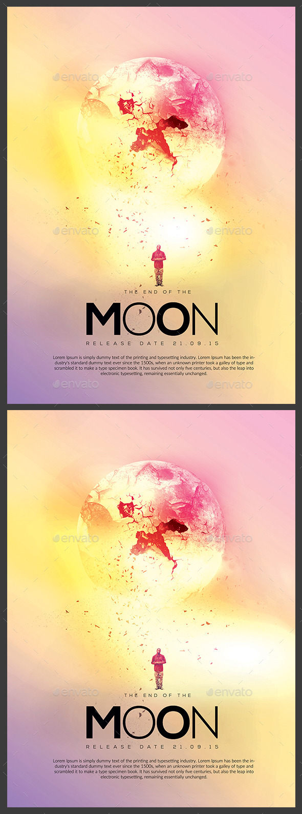 The End of the Moon Flyer / Poster - Clubs & Parties Events