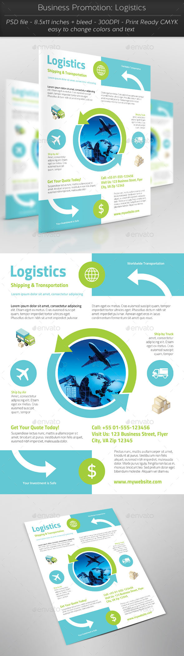 Business Promotion: Logistics - Corporate Flyers
