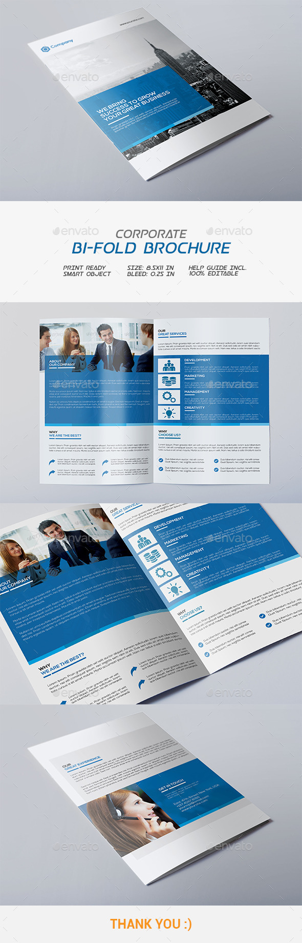 Corporate Bi-fold Brochure - Corporate Brochures