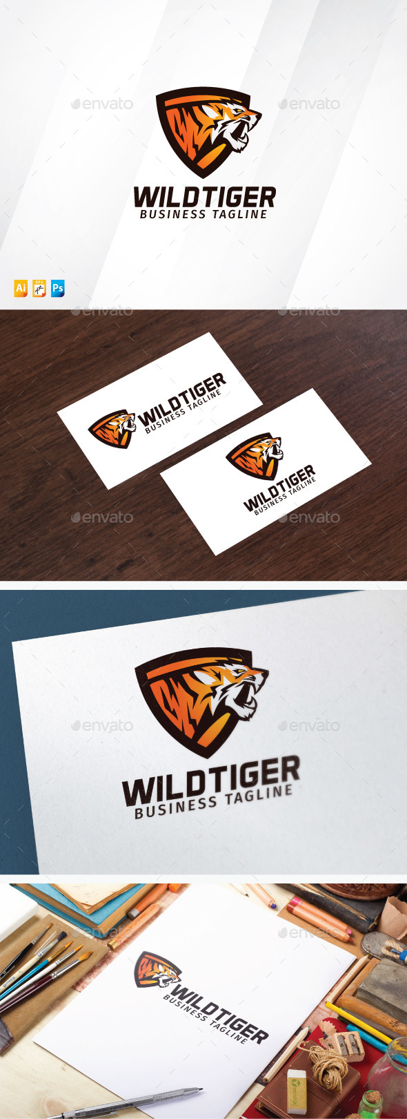 Wild Tiger - Animals Logo Templates