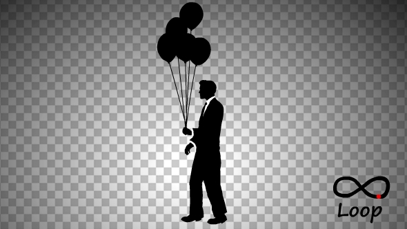 Businessman And Balloon