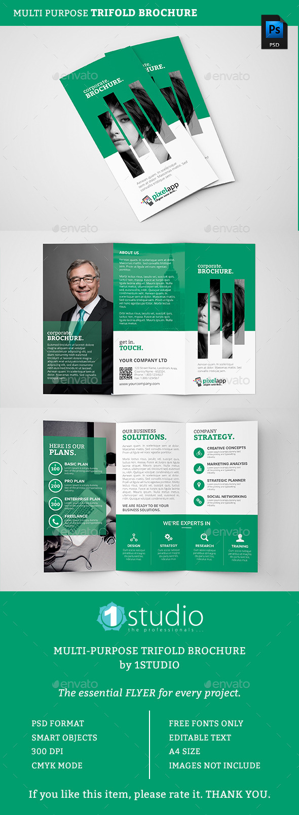 Corporate Trifold Brochure 06 - Corporate Brochures
