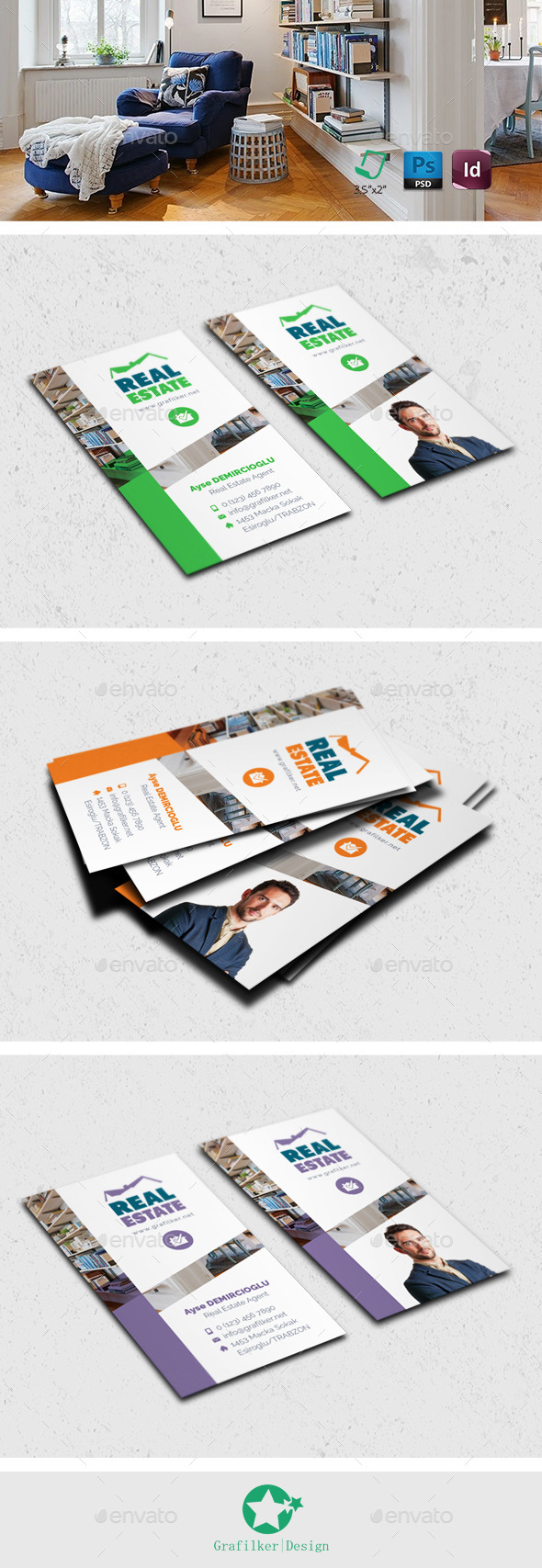 Real Estate Business Card Templates - Corporate Business Cards