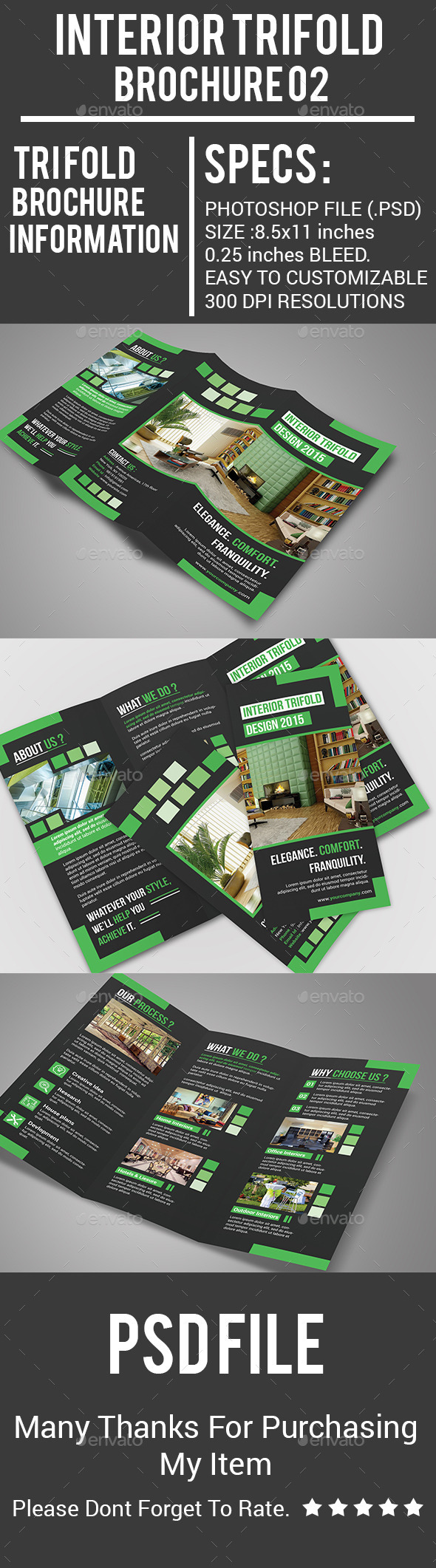 Interior Trifold Brochure 02 - Corporate Brochures