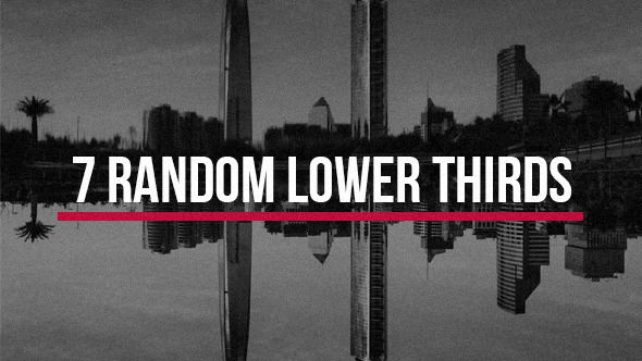 Random Lower Thirds - VideoHive 12470978