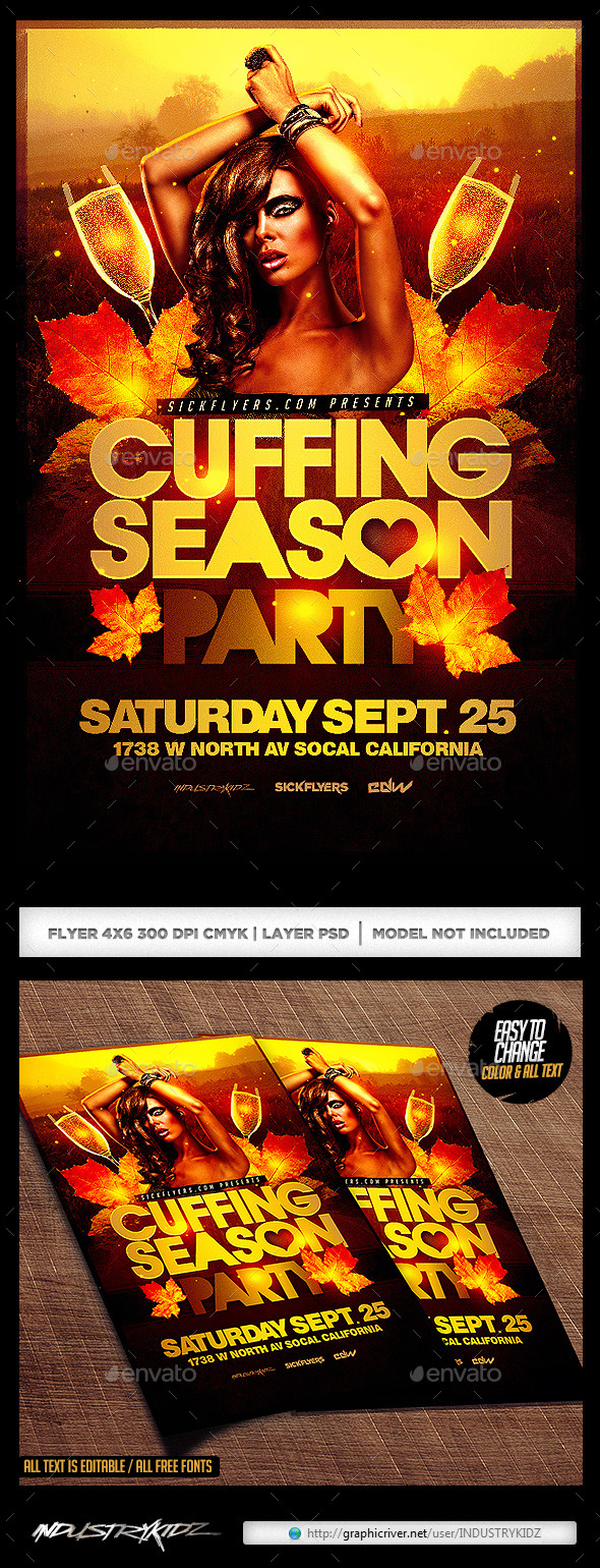 Cuffing Season Flyer - Clubs & Parties Events