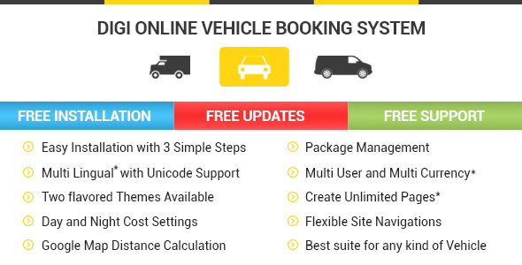Digi Online Vehicle Booking System - DOVBS - CodeCanyon Item for Sale
