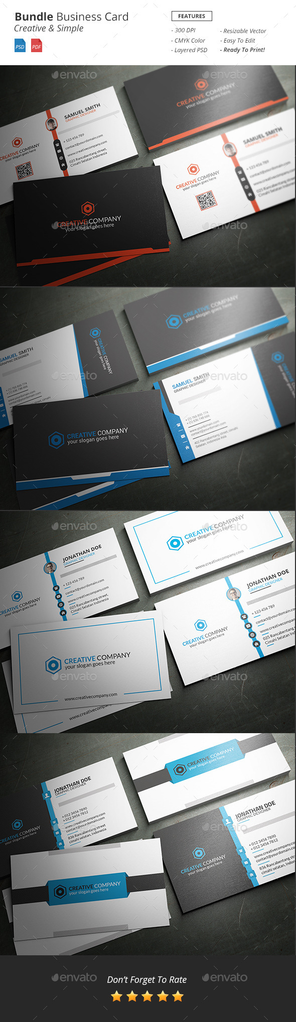 Bundle Business Card - Corporate Business Cards