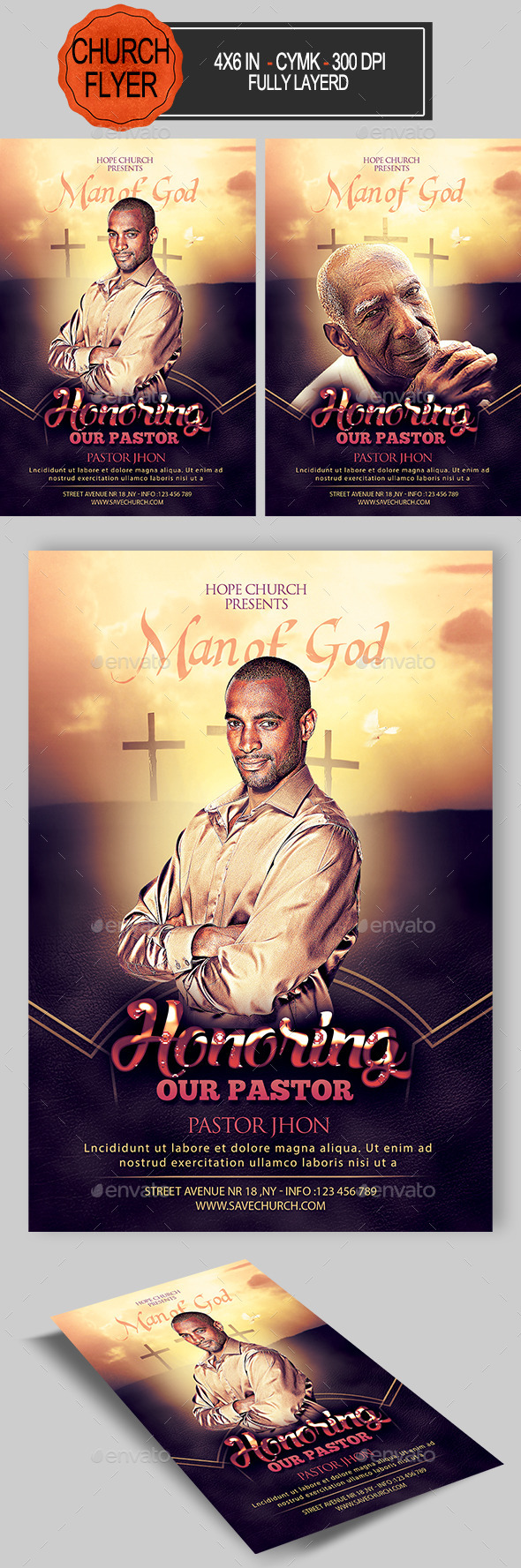 Pastor Appreciation Church Flyer - Church Flyers