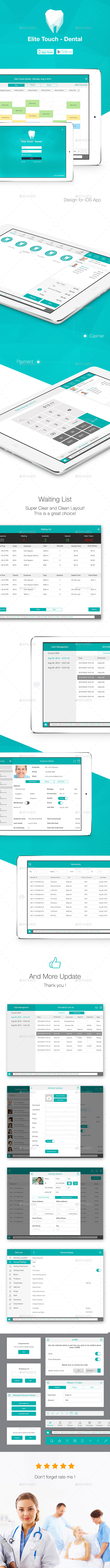 Elite Touch Dental UI Graphic Assets - User Interfaces Web Elements