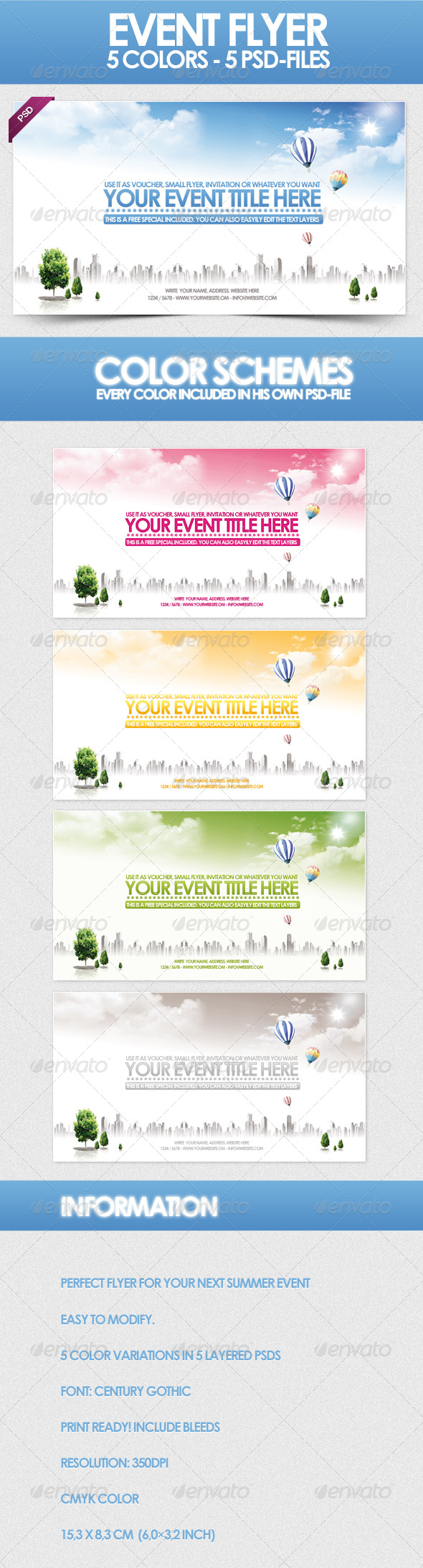 Sky - Flyer Template - Clubs & Parties Events