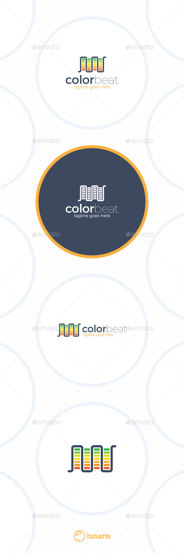 Audio Beat Logo - Color Music