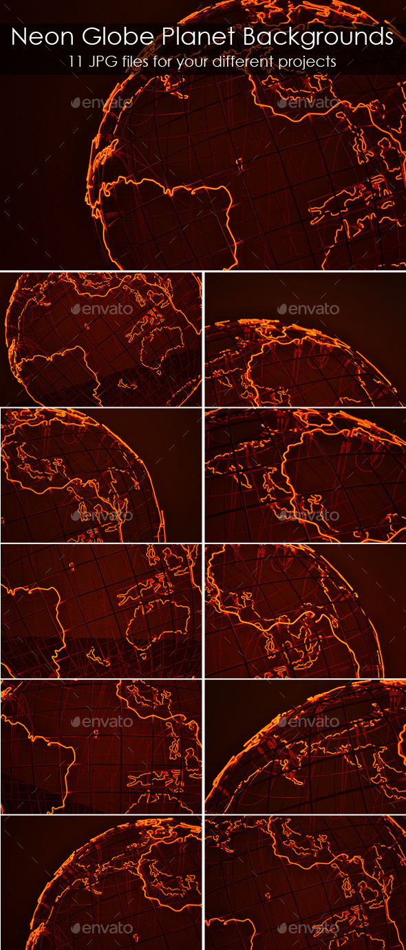 Neon Globe Planet Backgrounds Neon Globe Planet Backgrounds