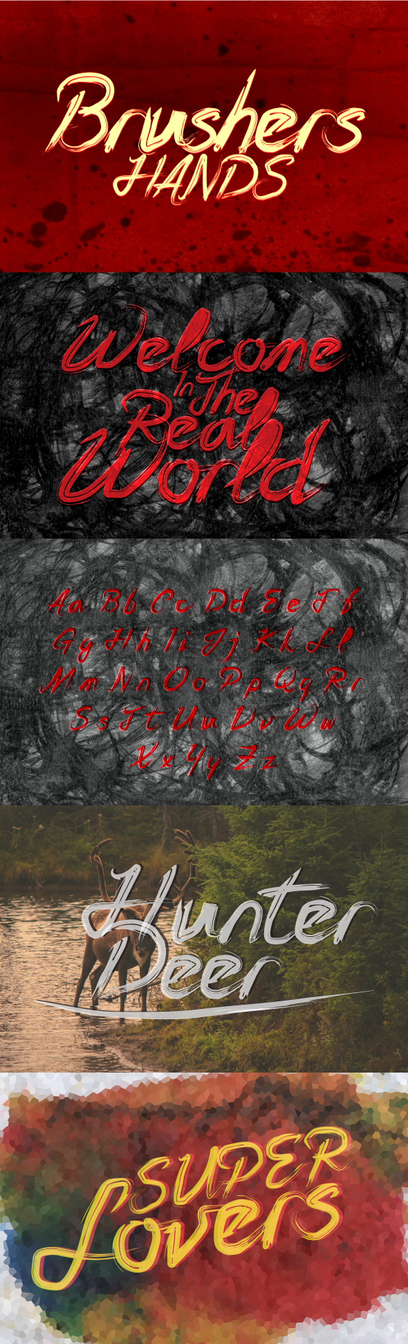 Brushers Hands - Script Fonts