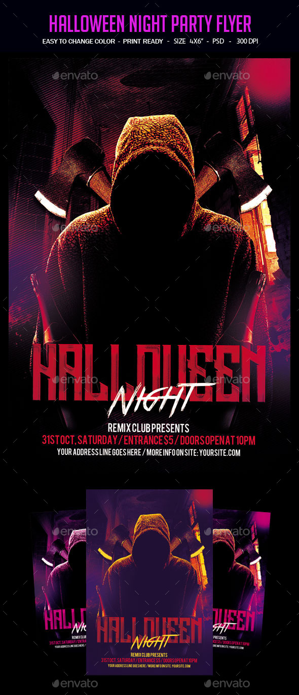 Halloween Night Party Flyer