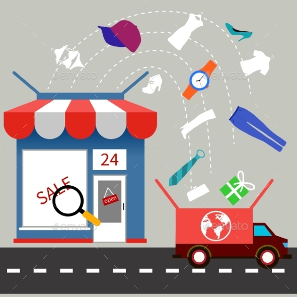 Store With Delivery Service - Services Commercial / Shopping